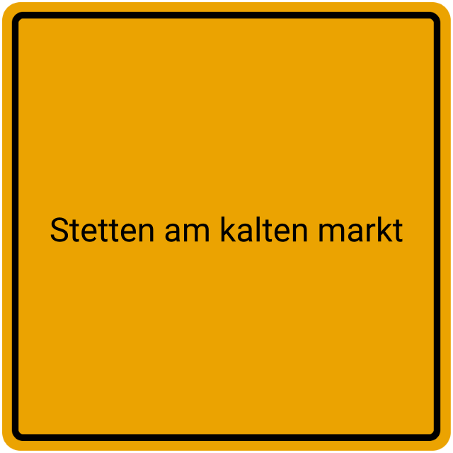 Meldebestätigung Stetten am kalten Markt